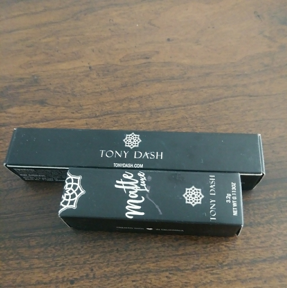 Full size lipstick and liquid lipstick